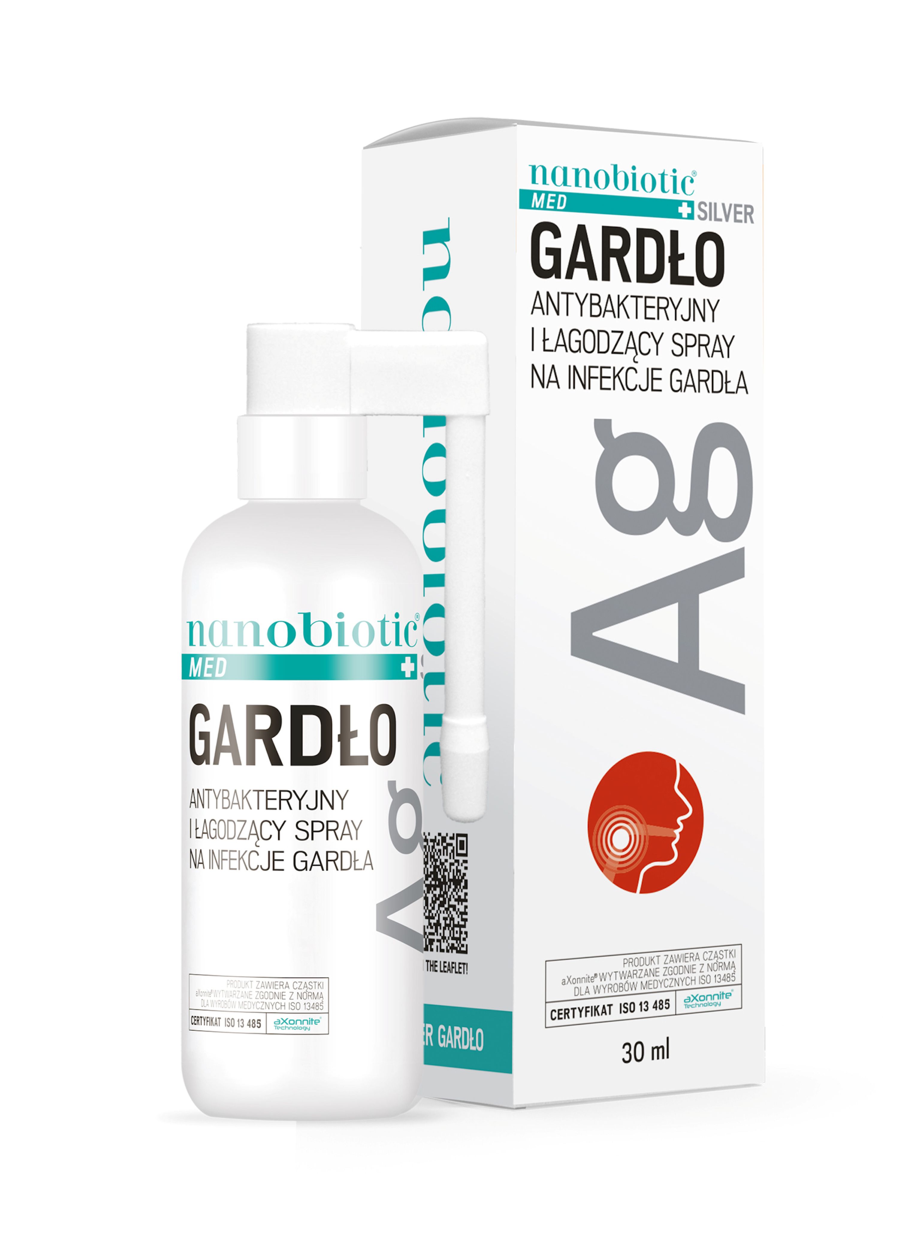 Nanobiotic Med Silver Gardło Spray na infekcje gardła, 30 ml zdjęcie
