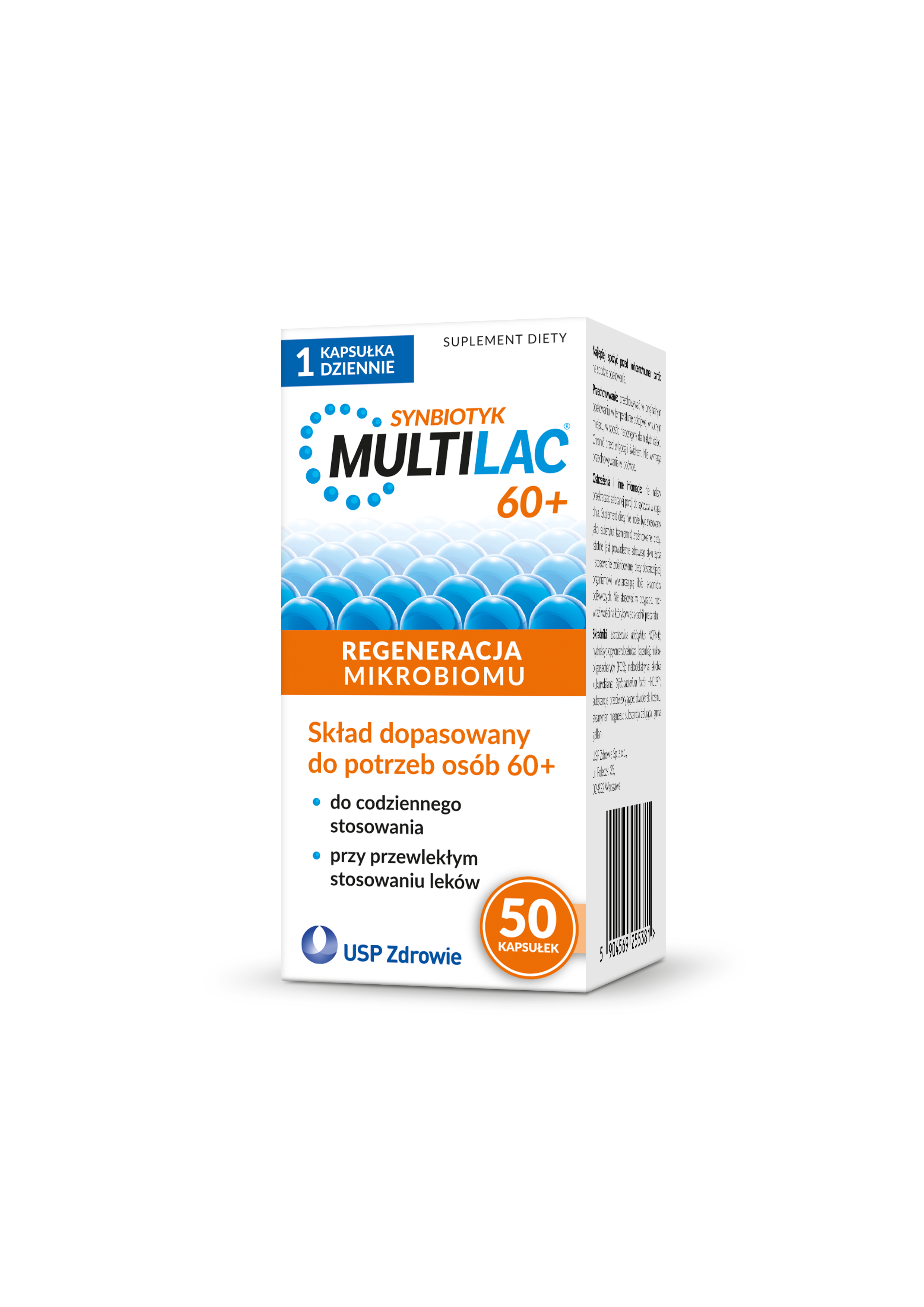 Multilac 60+ Synbiotyk, kapsułki, 50 sztuk