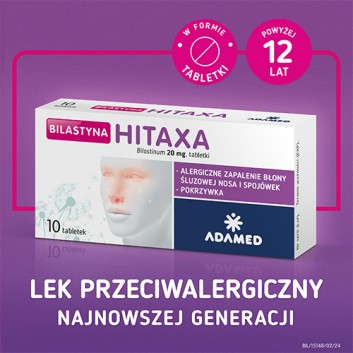 Bilastyna Hitaxa 20 mg 10 tabletek