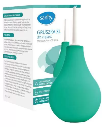 Sanity gruszka XL nr 11 do zaparć z kanką 1 sztuka zdjęcie