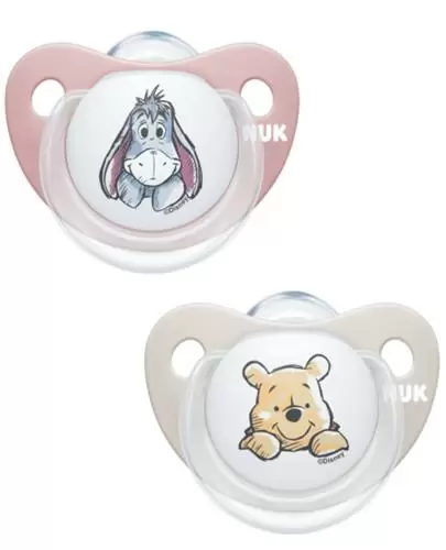 NUK Trendline Disney Kubuś smoczek silikonowy uspokajający 0-6m 2 sztuki [730129D] zdjęcie