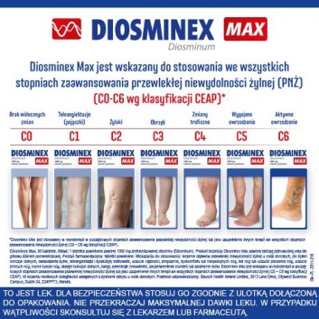 Diosminex Max 1000mg 30 tabletek