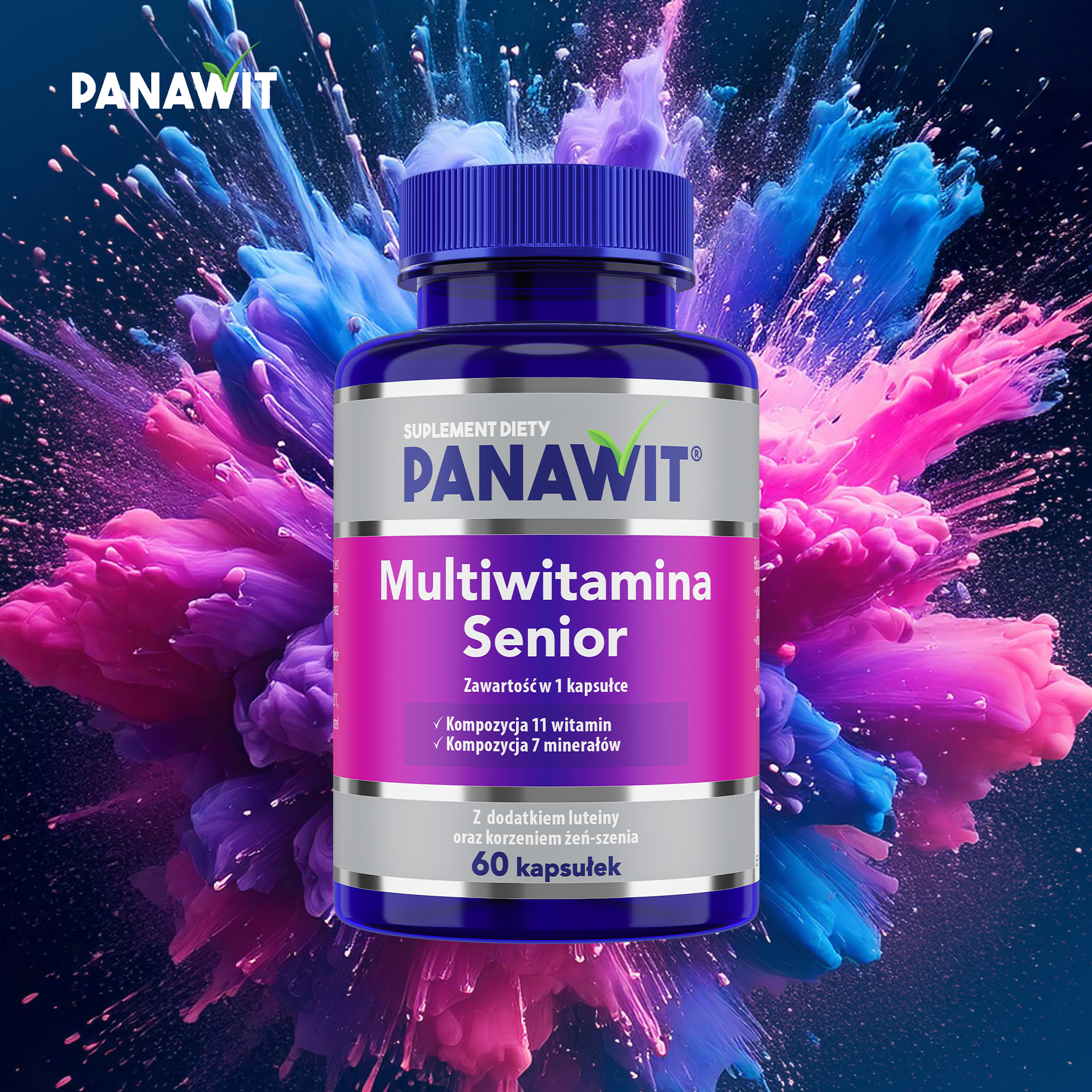 Panawit Multiwitamina Senior, kapsułki, 60 sztuk