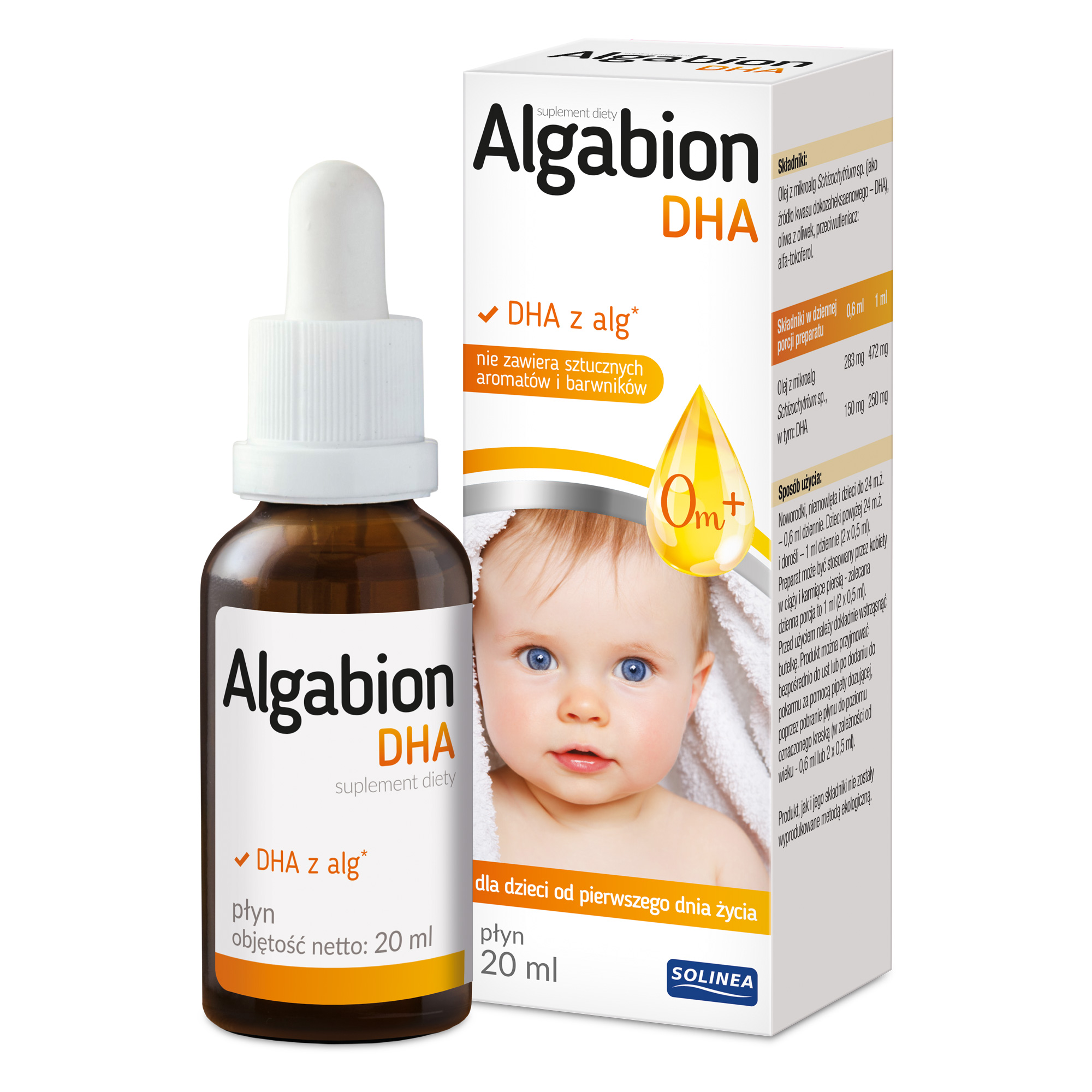 Algabion DHA 0m+ płyn, 20 ml zdjęcie