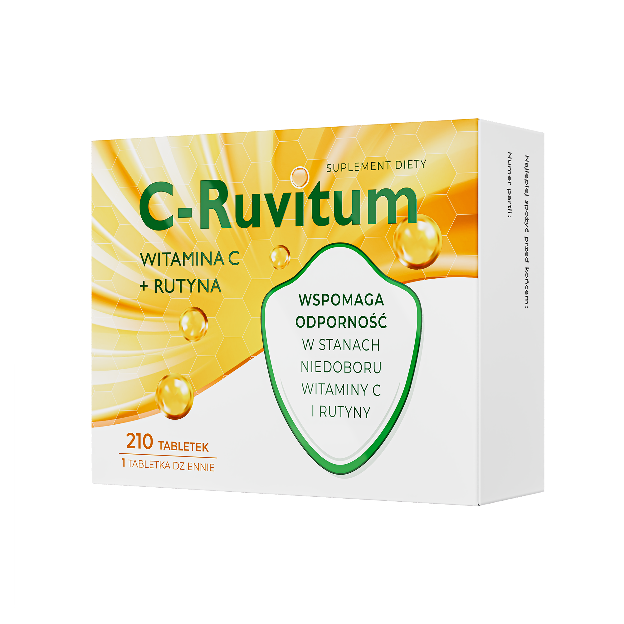 C-Ruvitum Witamina C + Rutyna, tabletki, 210 sztuk