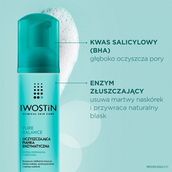 Iwostin Pure Balance oczyszczająca pianka enzymatyczna 150 ml