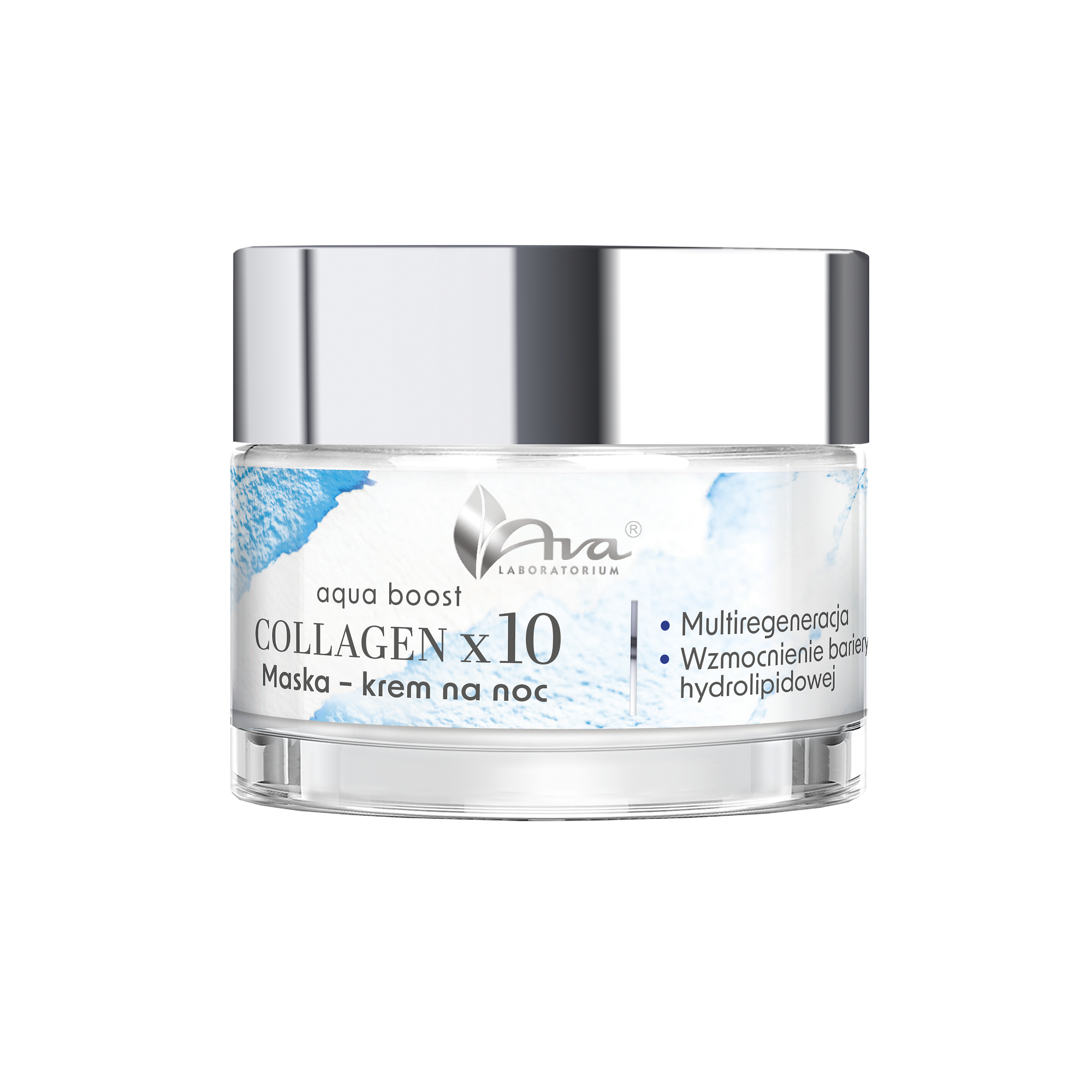 AVA Aqua Boost Collagenx10 Maska-krem na noc, 50 ml