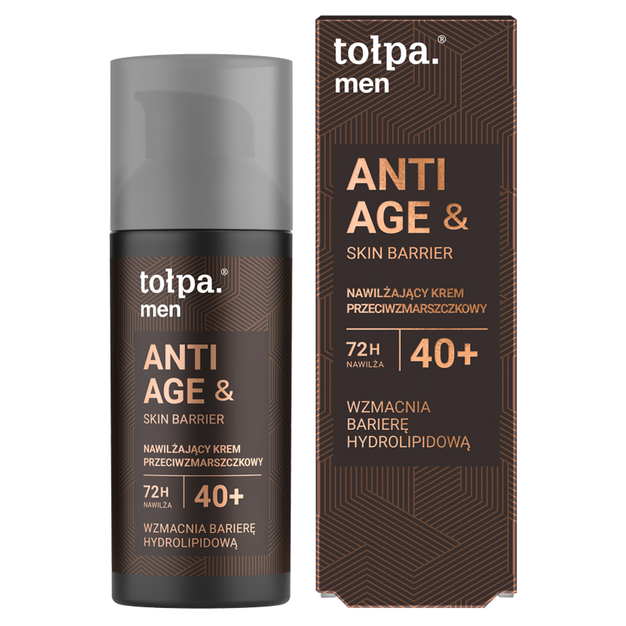 Tołpa Men Anti Age&Skin Barrier, Nawilżający krem przeciwzmarszczkowy 40+, 50 ml zdjęcie