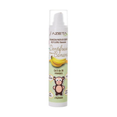 Azeta Bio organiczna pasta do zębów dla dzieci bez fluoru bananowa 50 ml zdjęcie