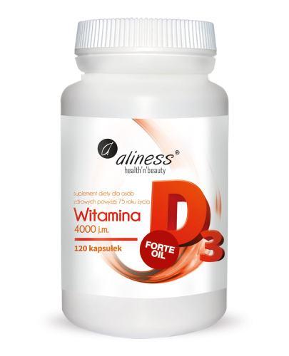 ALINESS Witamina D3 Forte 4000 j.m., kapsułki, 120 sztuk zdjęcie