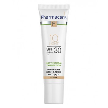 Pharmaceris F mineralny dermo-fluid matujący 10 Light SPF 30 30 ml