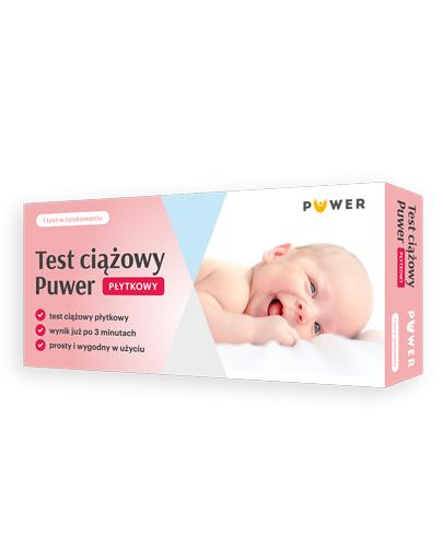 Puwer test ciążowy płytkowy 1 sztuka zdjęcie