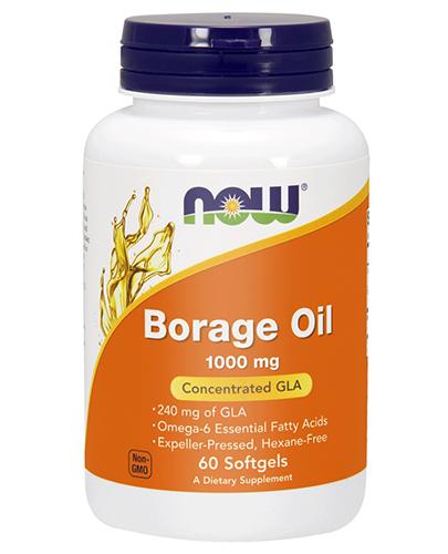 NOW FOODS Borage oil 1000 mg - 60 kaps. zdjęcie