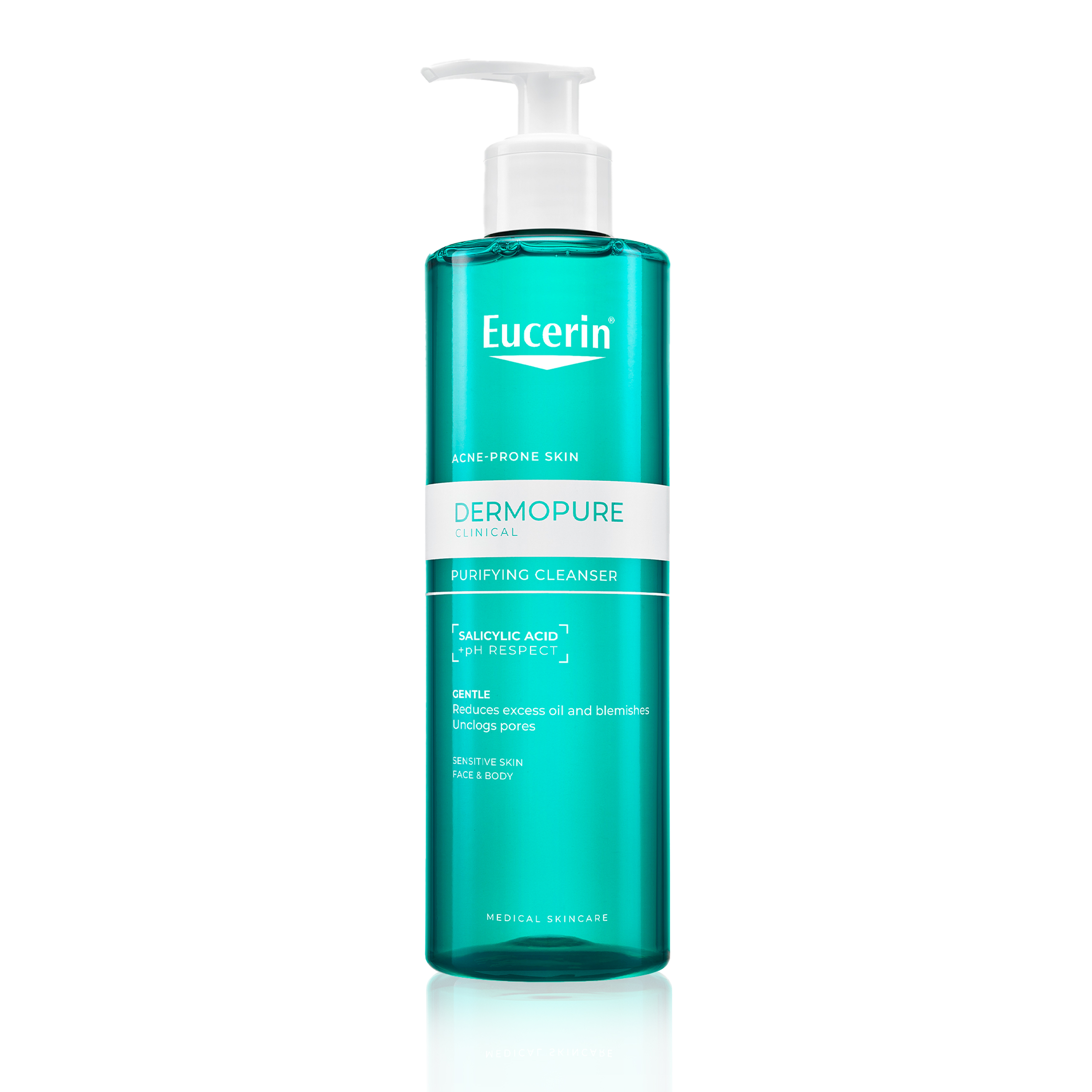 Eucerin Dermopure Clinical, Żel oczyszczający do twarzy i ciała, 400 ml zdjęcie