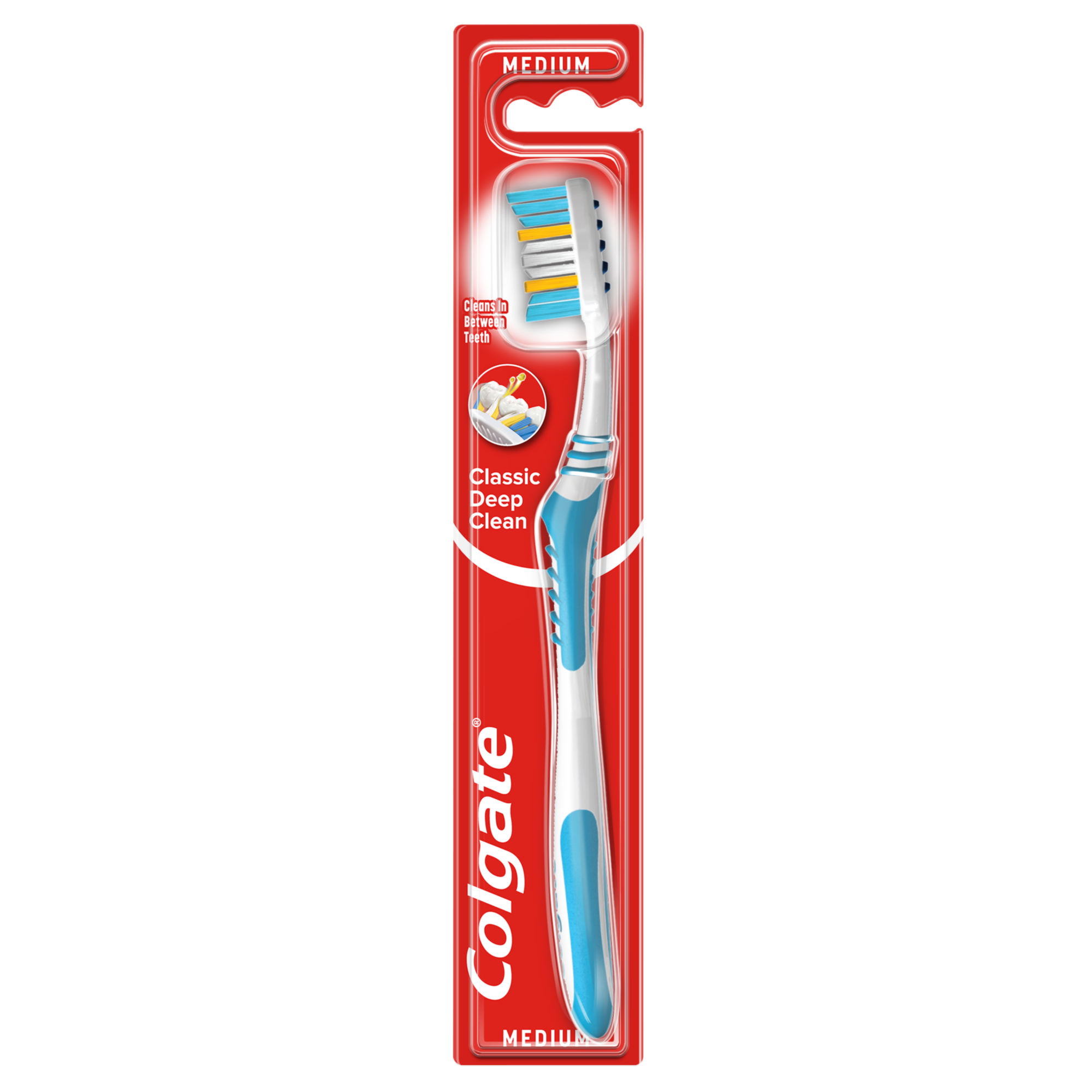 COLGATE CLASSIC DEEP CLEAN MEDIUM Szczoteczka do zębów - 1szt zdjęcie