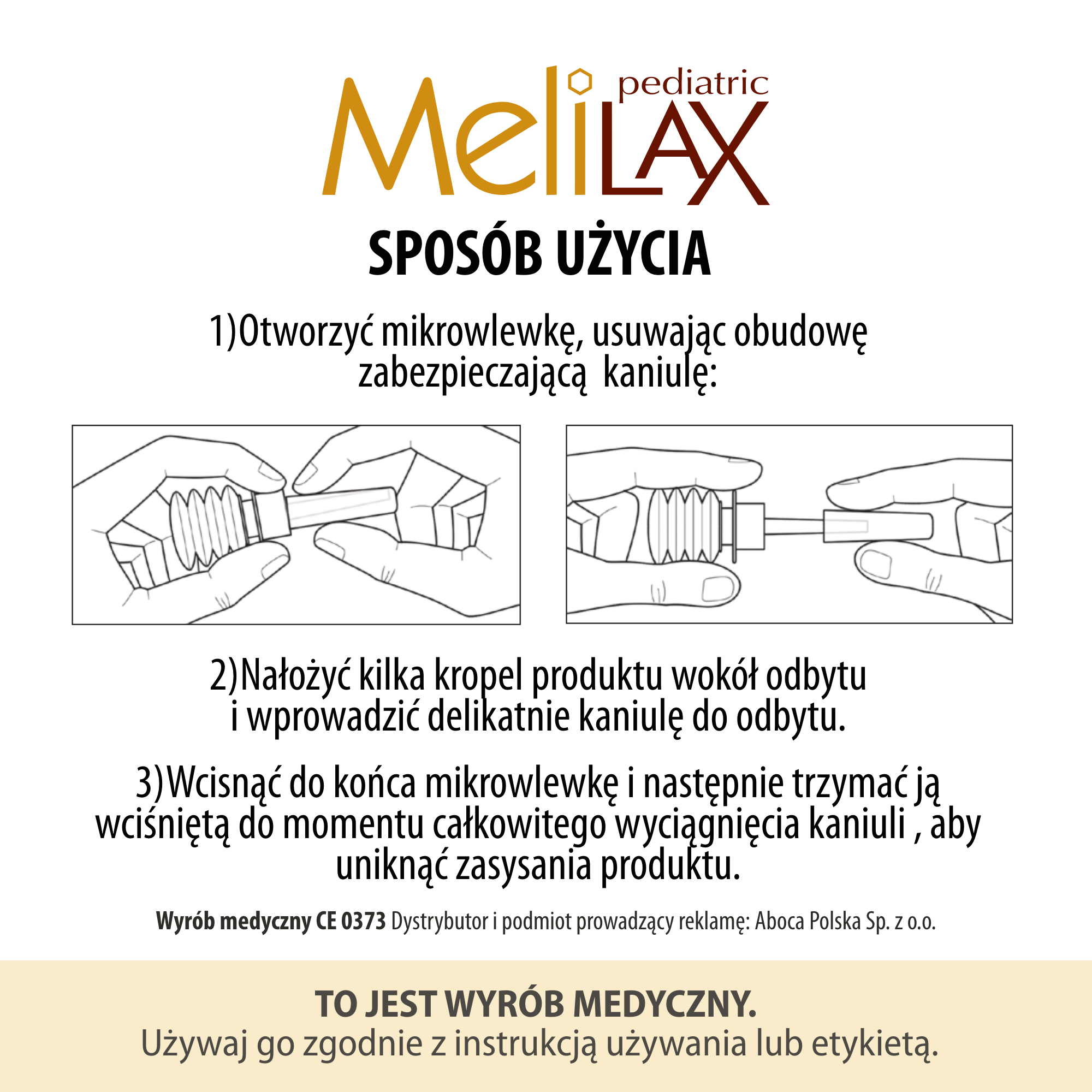 Melilax Pediatric mikrowlewka dla dzieci 6 sztuk
