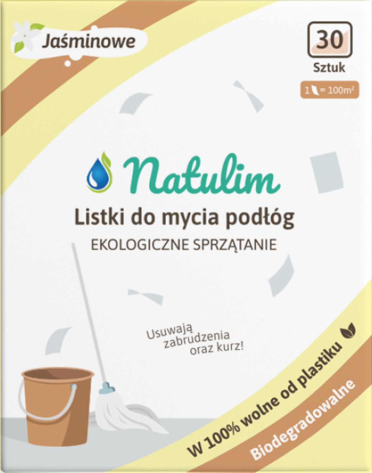 Natulim Eko listki do mycia podłóg, 30 sztuk zdjęcie