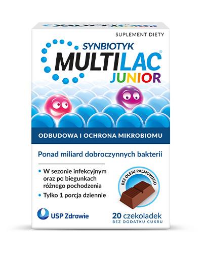 Multilac Junior synbiotyk (probiotyk + prebiotyk), 20 sztuk zdjęcie