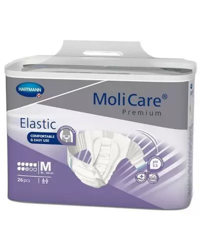 Hartmann MoliCare Premium Elastic pieluchomajtki 8 kropli rozmiar M 26 sztuki zdjęcie