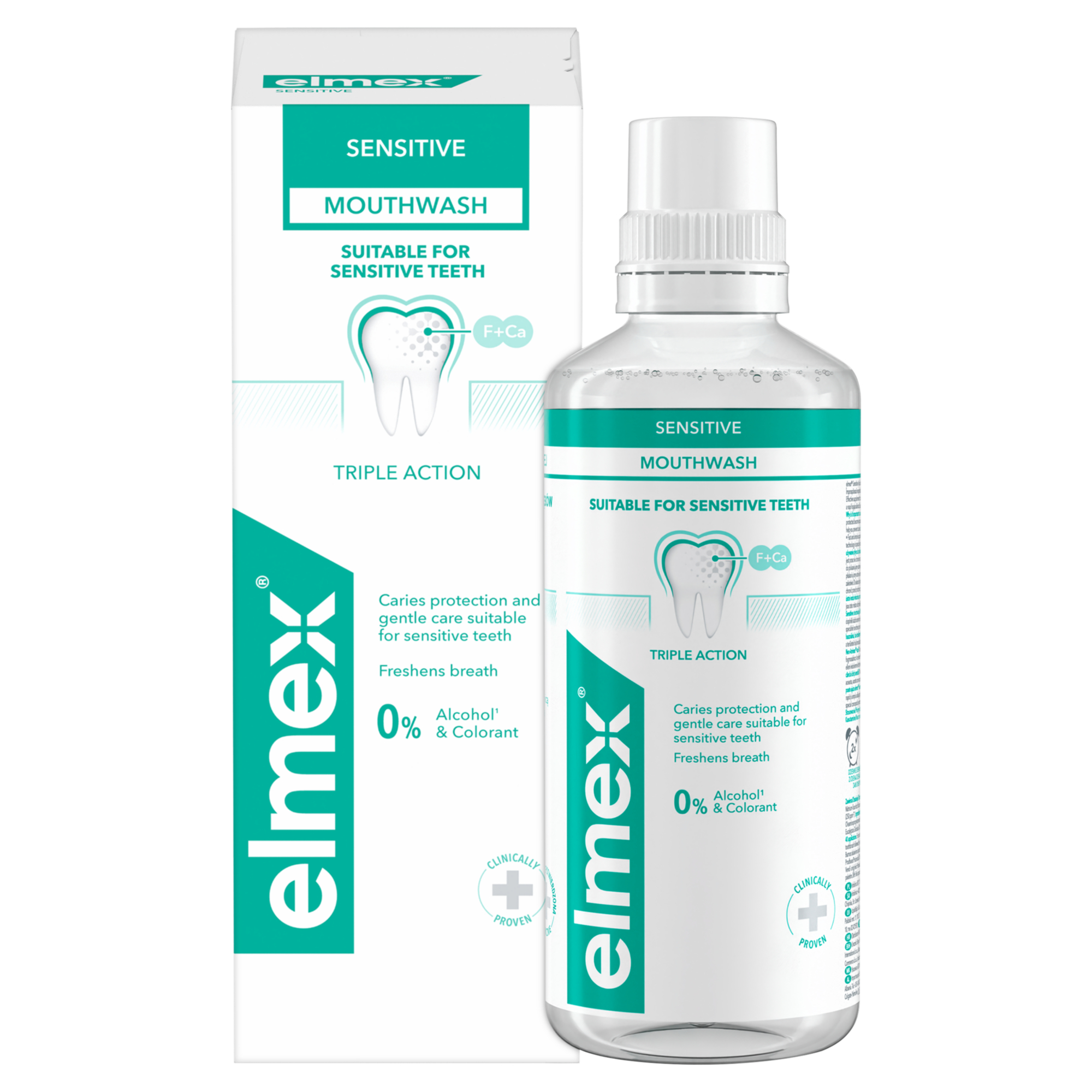 Elmex Sensitive Plus z aminofluorkiem płyn do płukania jamy ustnej 400 ml zdjęcie