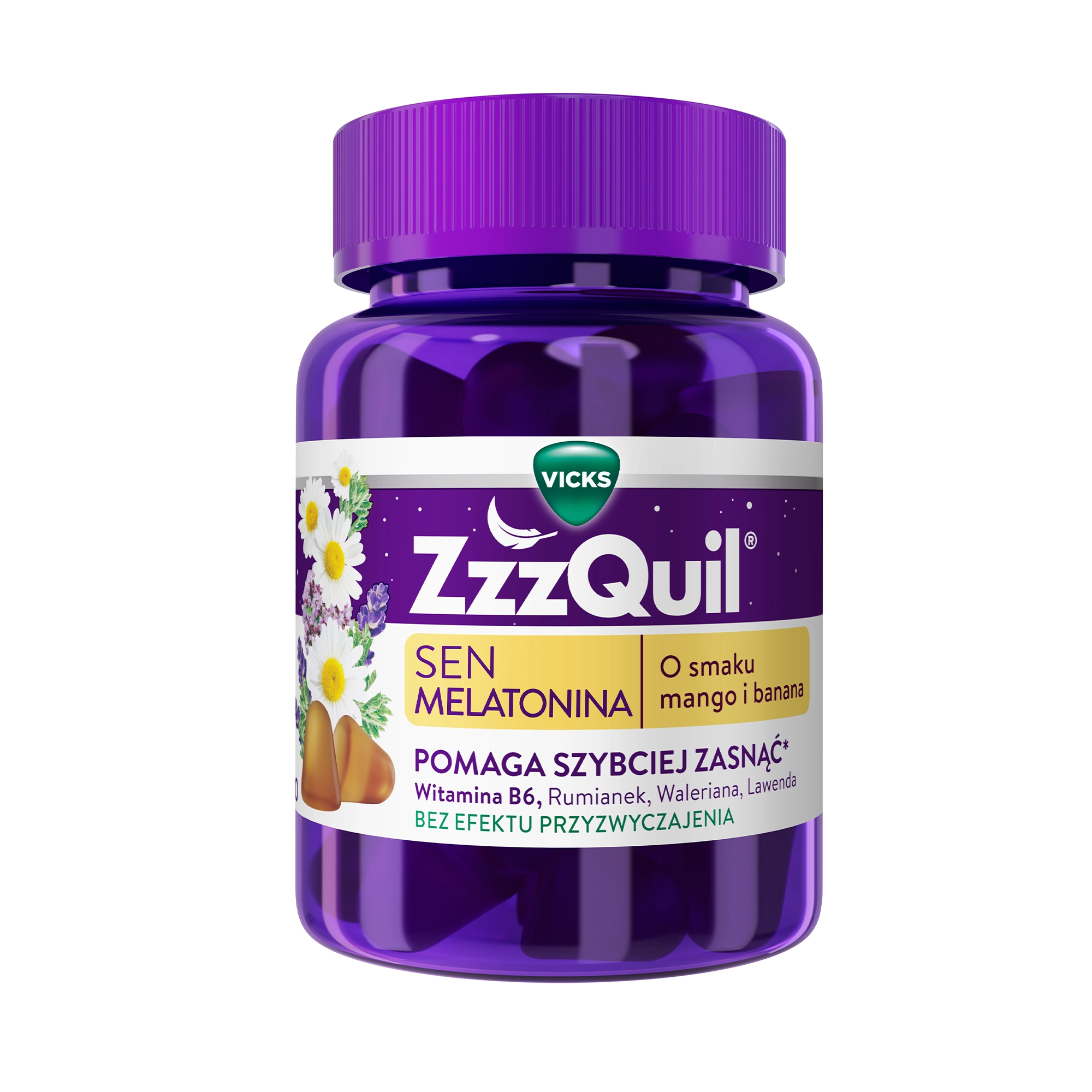 Zzzquil Natura o smaku mango i banana żelki 30 sztuk zdjęcie