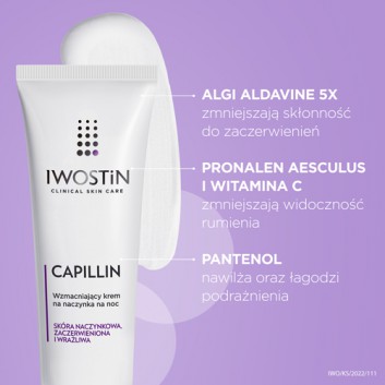 Iwostin Capillin wzmacniający krem na naczynka na noc 40 ml