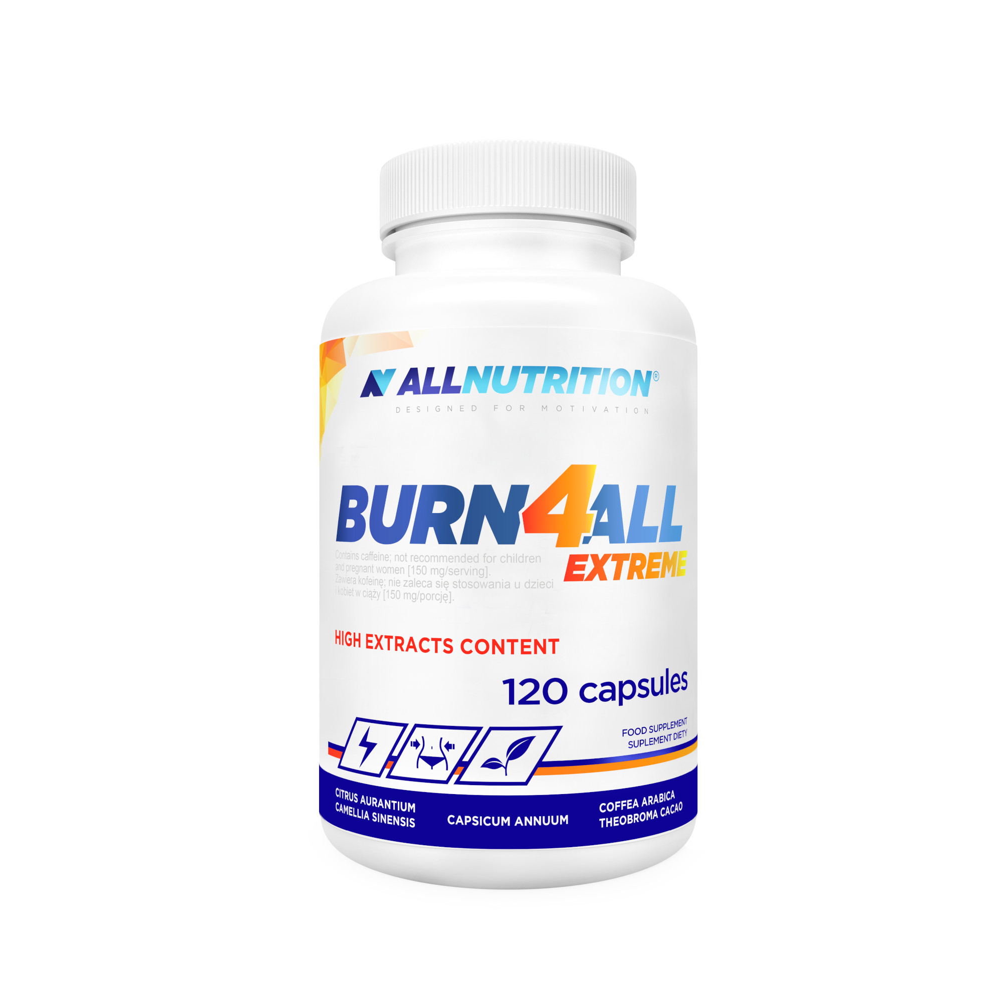 Allnutrition, Burn4All Extreme, kapsułki, 120 sztuk zdjęcie