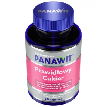 PANAWIT Prawidłowy Cukier, 60 kapsułek