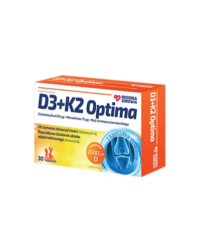 Rodzina Zdrowia D3+K2 Optima 30 kapsułek zdjęcie