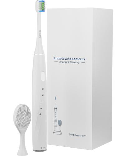 Dentiderm Pro Szczoteczka do zębów i twarzy soniczna biała E20, 1 sztuka zdjęcie