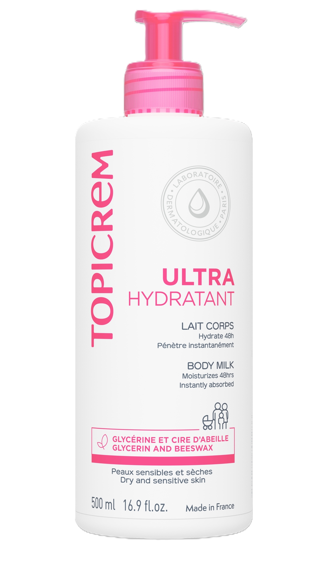 Topicrem, Ultra-Moisturizing Body Milk, ultranawilżające mleczko do ciała, 500 ml zdjęcie