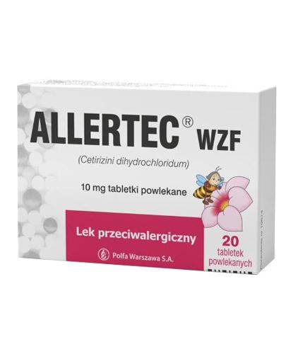 Allertec WZF, 10 mg, tabletki powlekane, 20 sztuk zdjęcie