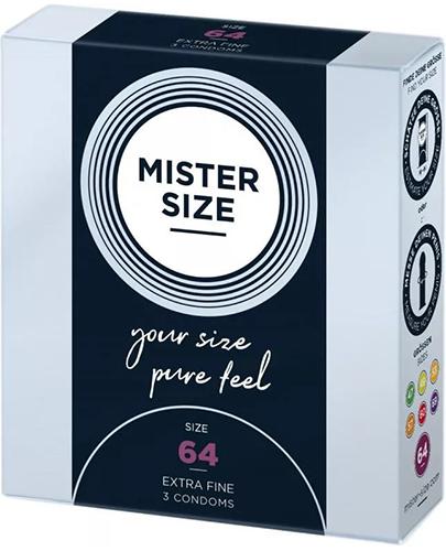 Mister Size Prezerwatywy 64 mm, 3 szt., cena, opinie, właściwości zdjęcie