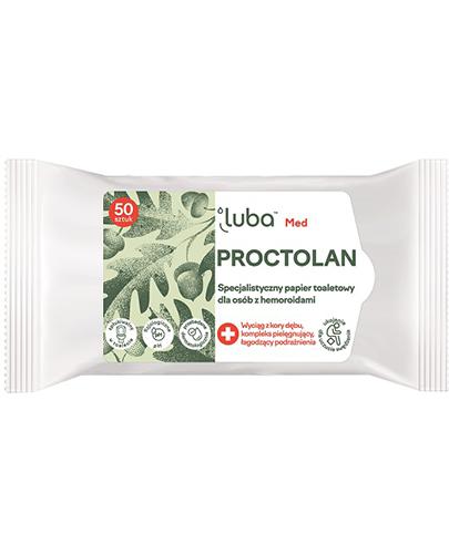 Luba Med Proctolan Specjalistyczny Papier toaletowy dla osób z hemoroidami, 50 szt. zdjęcie