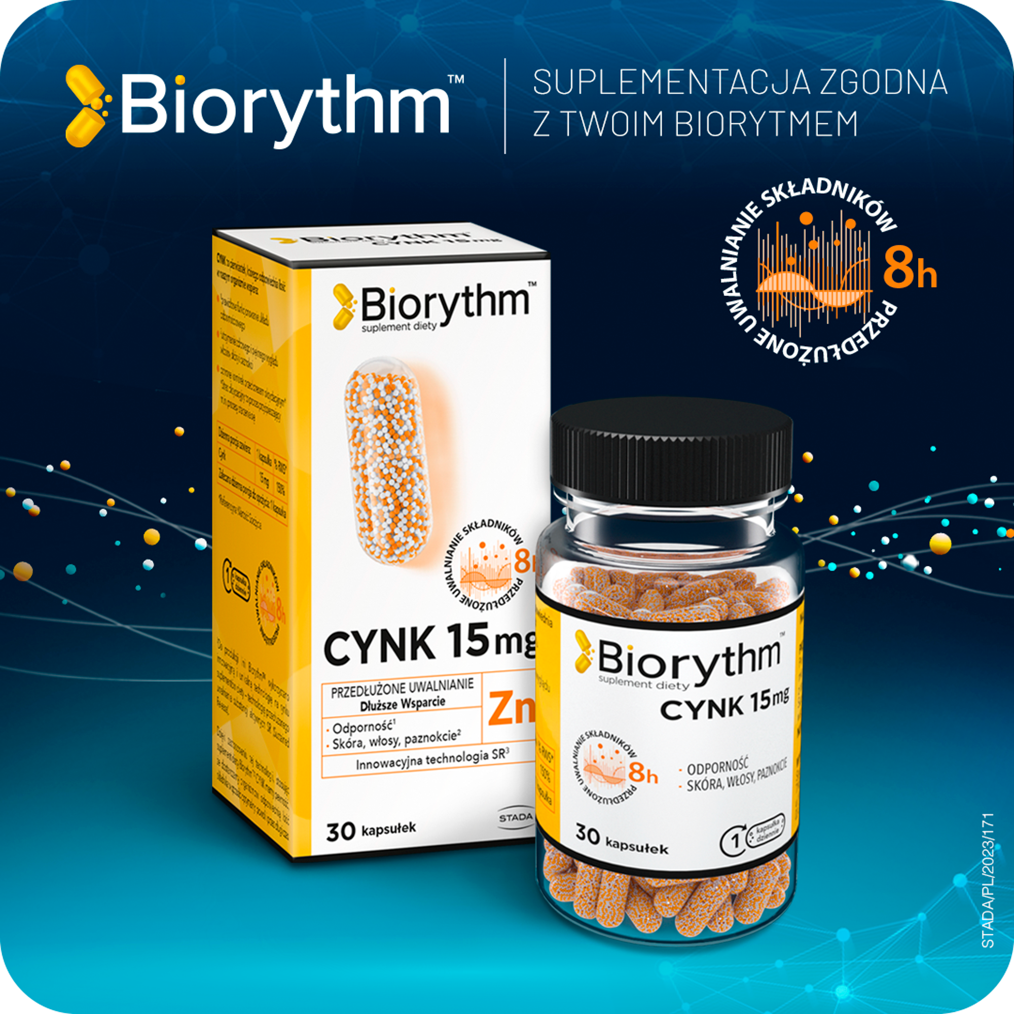 Biorythm Cynk 15 mg 30 kapsułek