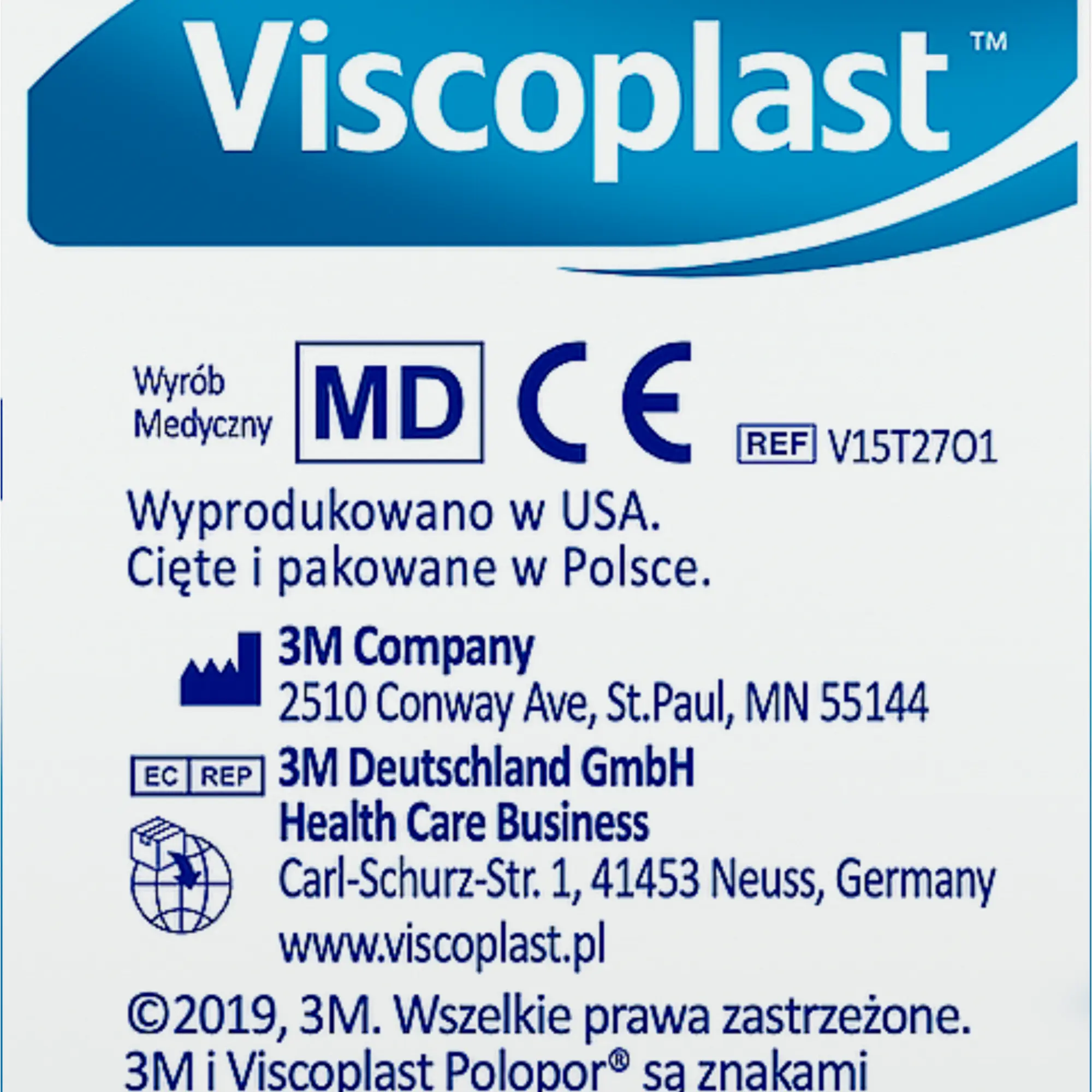 VIscoplast Pierwsza pomoc Polopor przylepiec włókninowy 5m x 50mm 1 sztuka