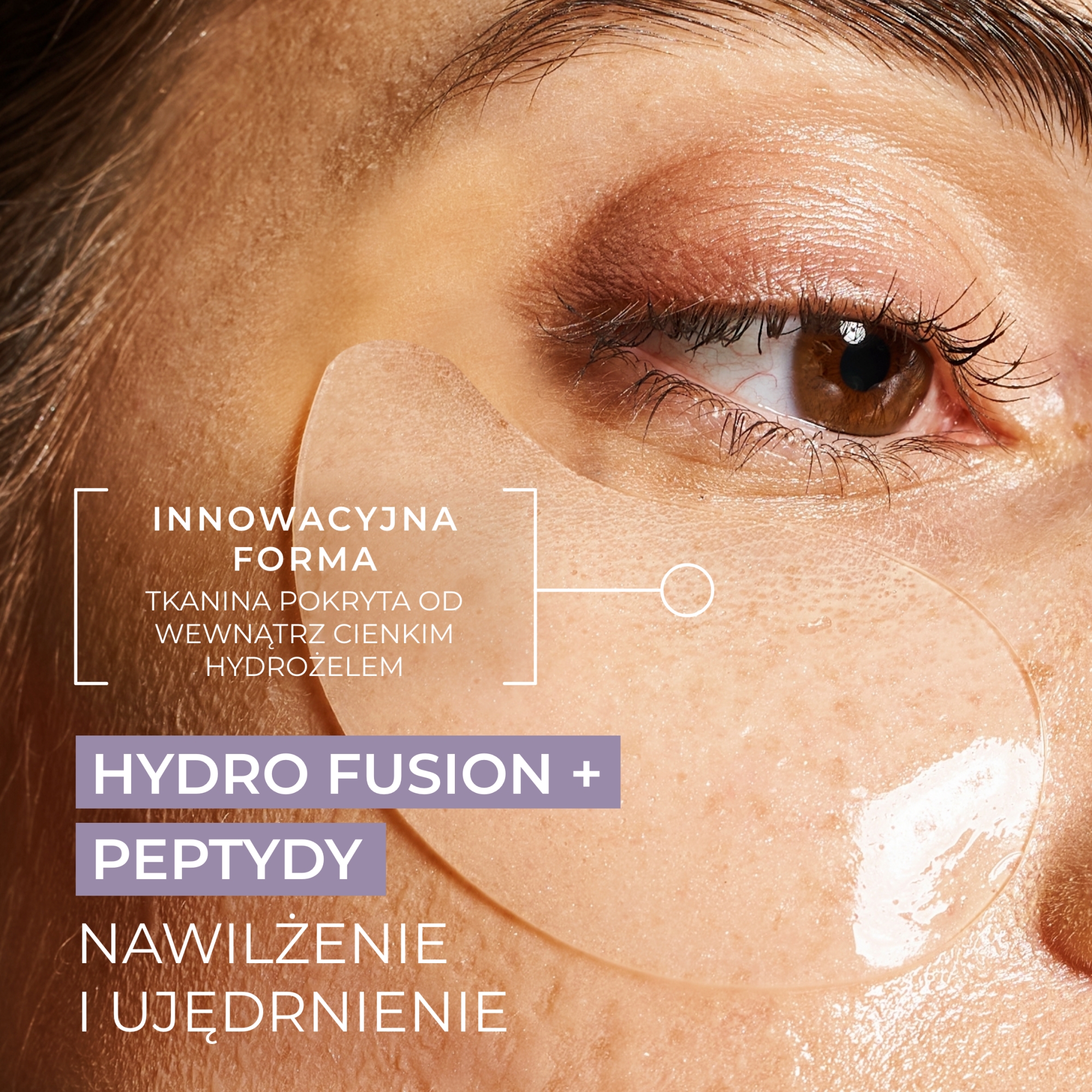 L'biotica, Hydrożelowe Płatki pod oczy z peptydami, 1 para