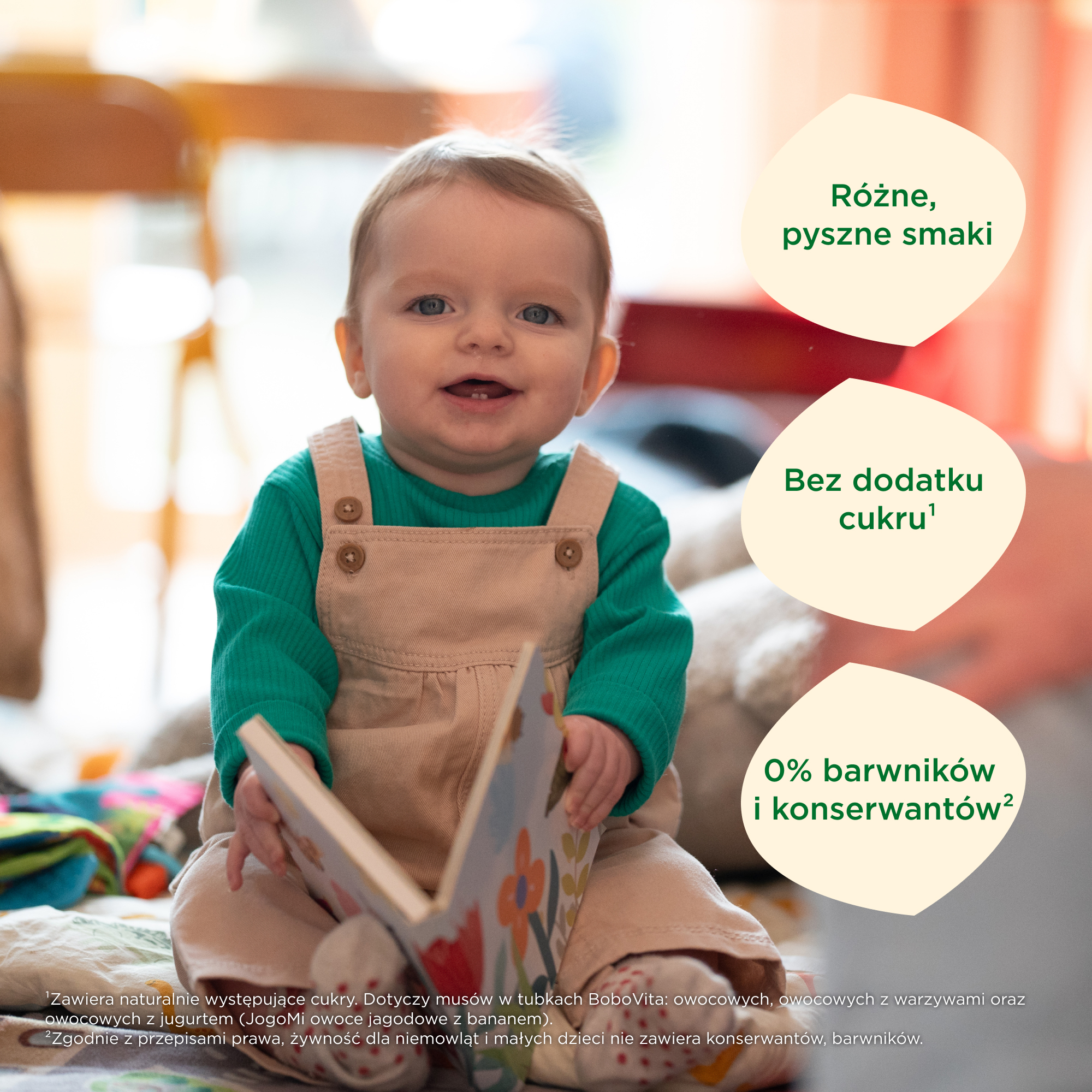 BoboVita Jogomi!, owoce jagodowe z bananem, owoce z jogurtem po 6 m-cu, 80g