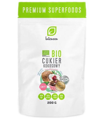 Intenson Bio Cukier kokosowy nierafinowany - 200 g - cena, opinie, stosowanie zdjęcie