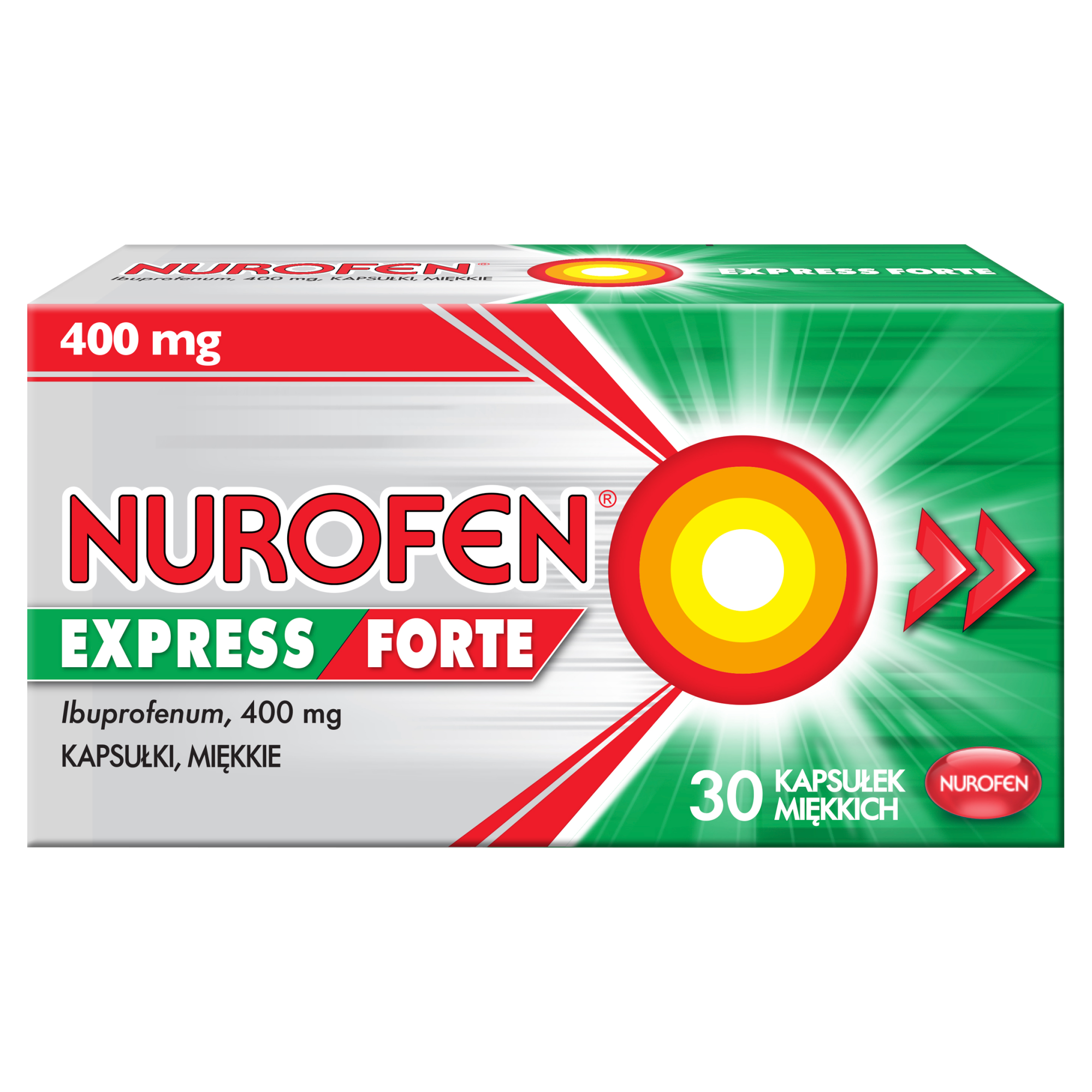 Nurofen Express Forte 400mg 30 kapsułek miękkich zdjęcie