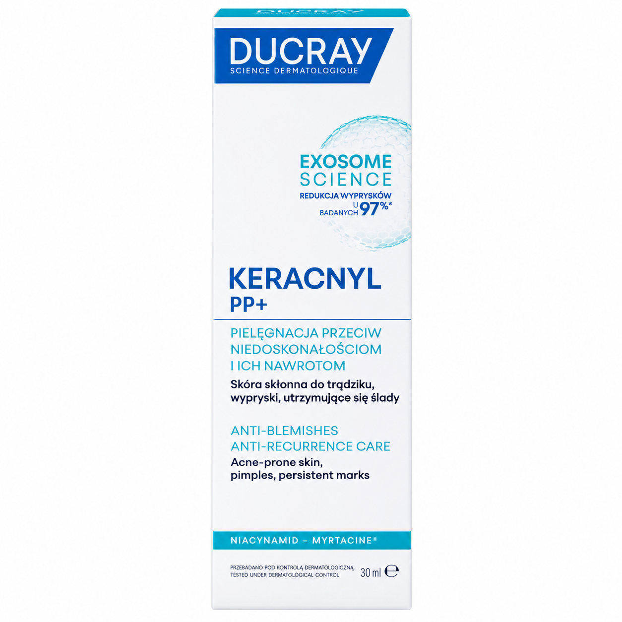 Ducray Keracnyl PP+ krem przeciw niedoskonałościom 30 ml zdjęcie