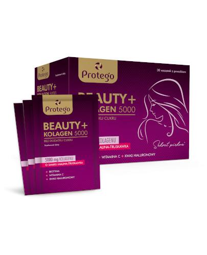 Protego Beauty + Kolagen 5000 o smaku malina-truskawka 30 saszetek zdjęcie