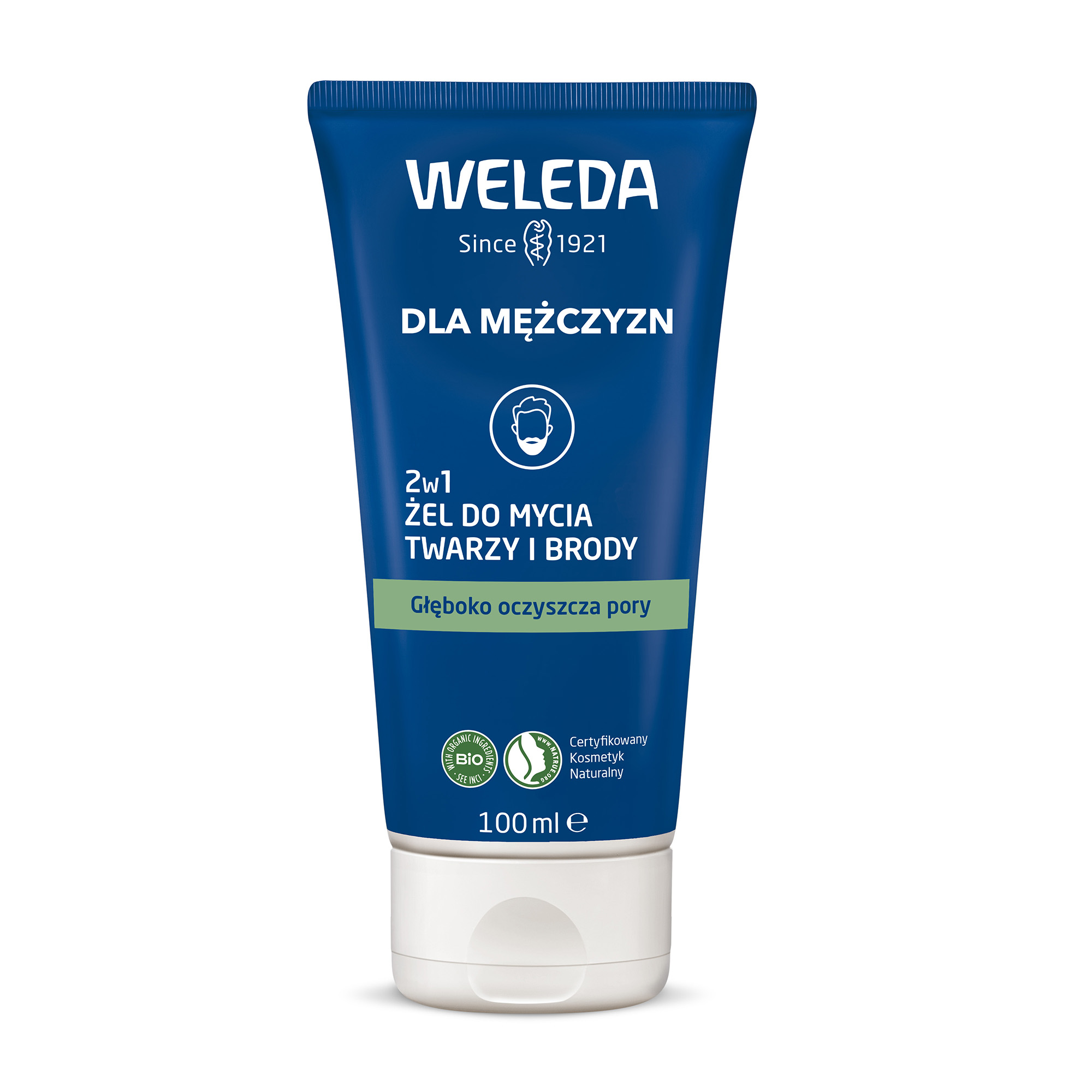 Weleda Dla Mężczyzn Żel do mycia twarzy i brody 2w1 100 ml zdjęcie