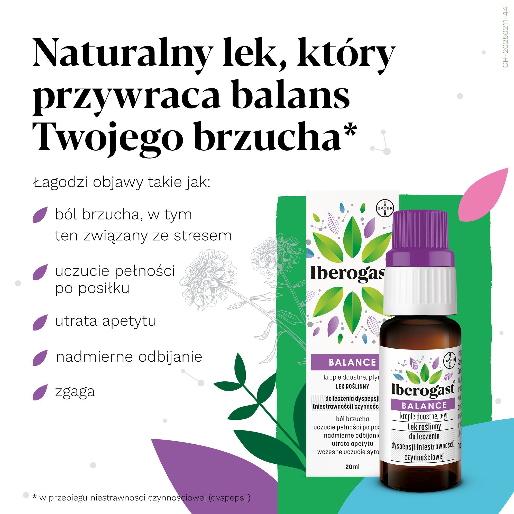 Iberogast Balance, krople doustne, płyn, 20 ml