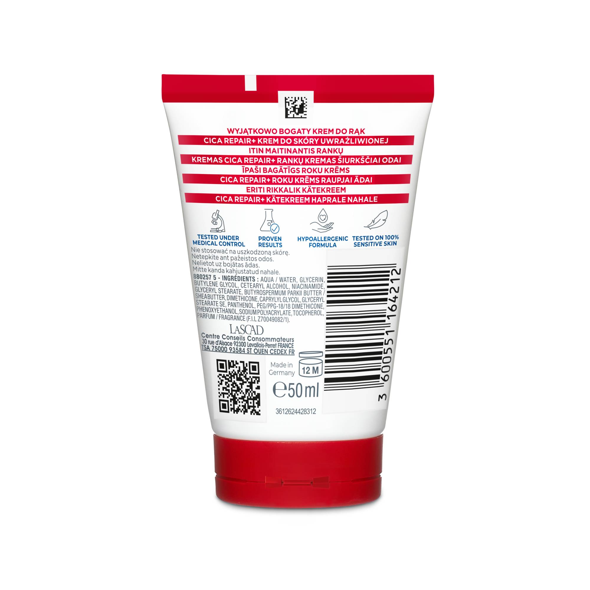 Mixa Cica Repair+ Bogaty krem do rąk, 50 ml