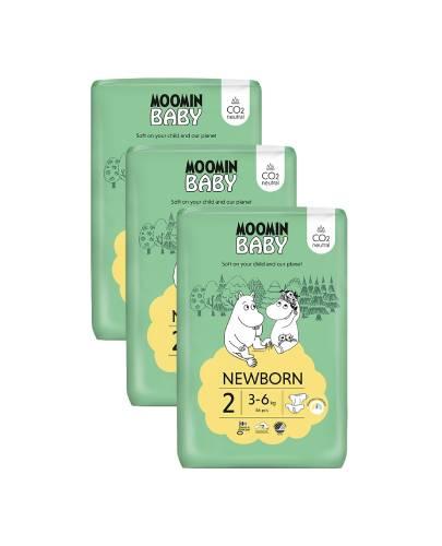 Moomin Baby 2 Newborn pieluszki 3-6 kg, 168 sztuk zdjęcie
