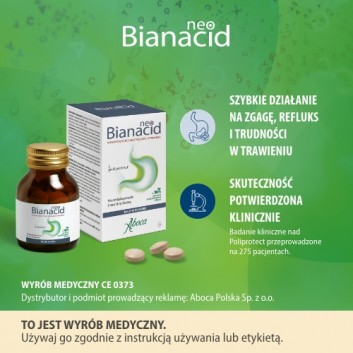 NeoBianacid Nadkwaśność i Refluks, tabletki do ssania, 45 sztuk