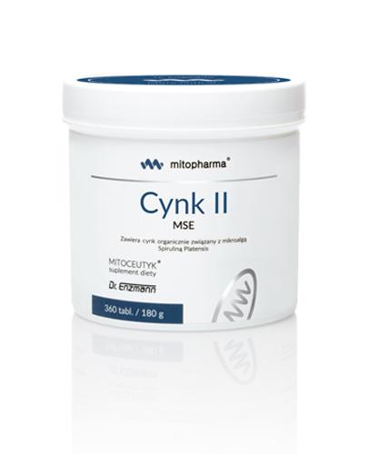 Mitopharma Cynk II MSE, 360 tabl., cena, opinie, wskazania zdjęcie