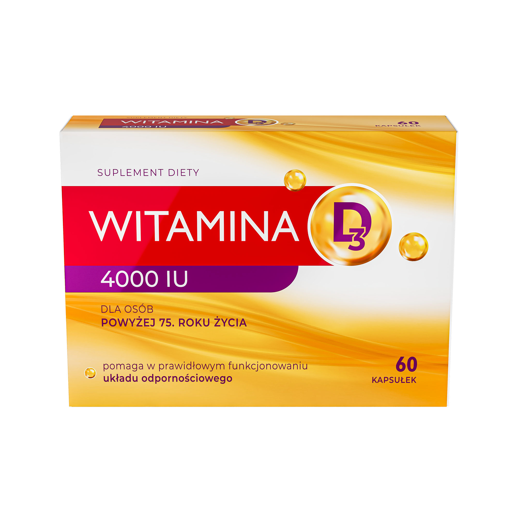 Witamina D3 4000 IU kapsułki, 60 sztuk
