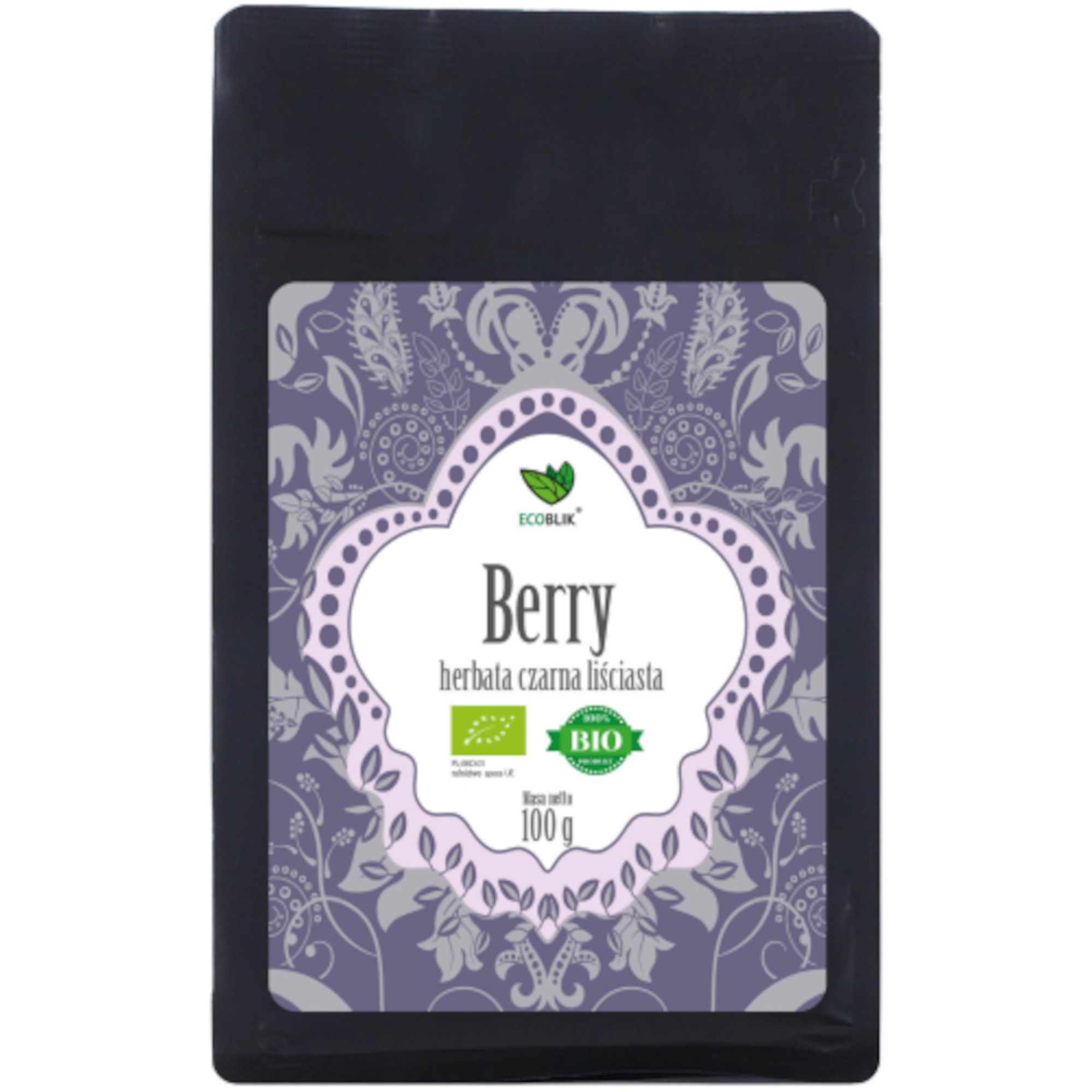 Ecoblik, Herbata czarna Berry Eko, 100 g zdjęcie